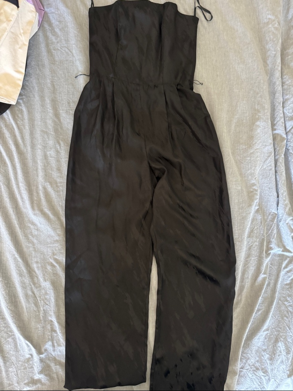 Black Strapless Wide-Leg Jumpsuit - Classic Women's Jumpsuit